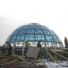 Steel Structure Large Span  Prefab Dome Glass Roof Mosque Skylight Church Roof